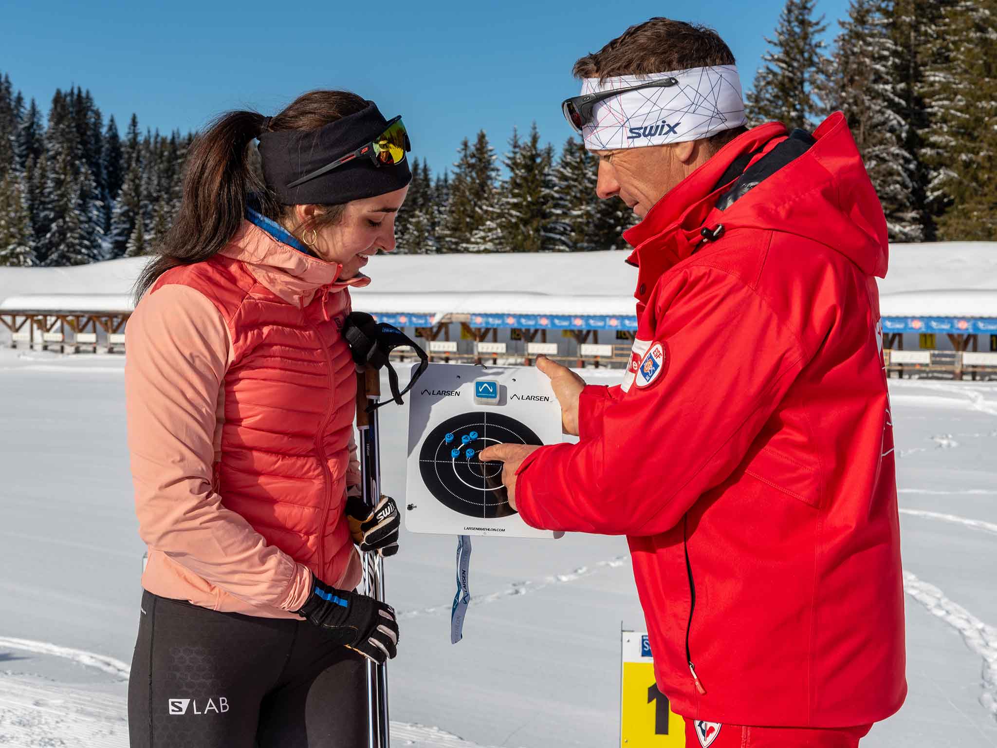 Biathlon sur le domaine nordique des Saisies