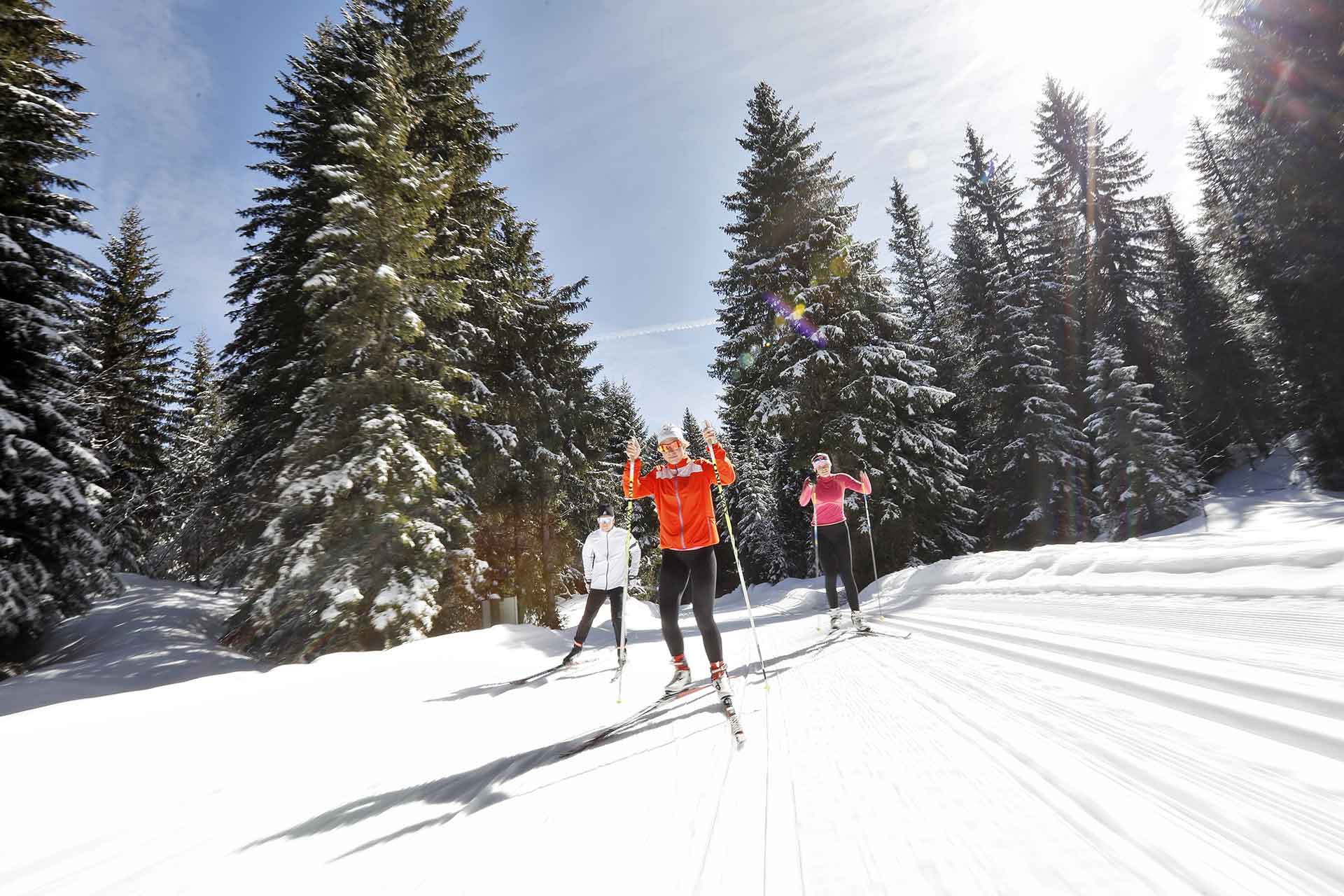 Ski de fond skating à la Féclaz