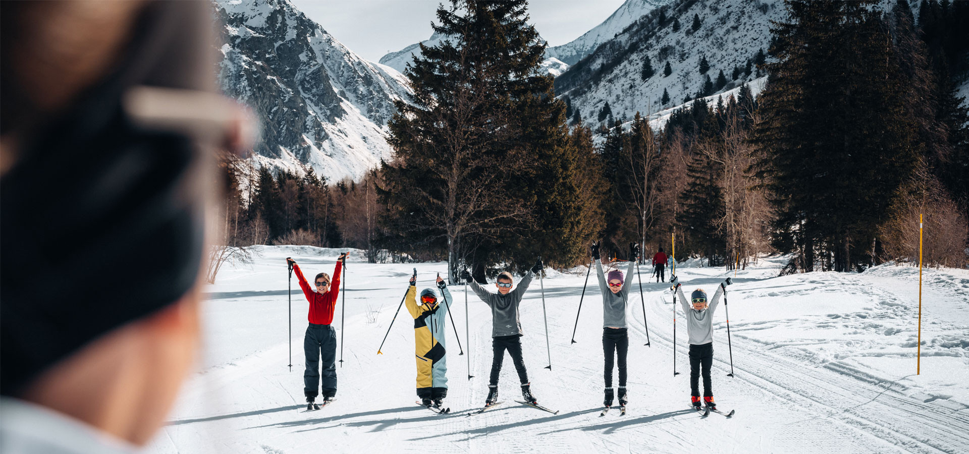 Ski de fond avec des enfants