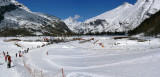 Stade de biathlon en hiver à Bessans