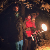 raquette aux flambeaux