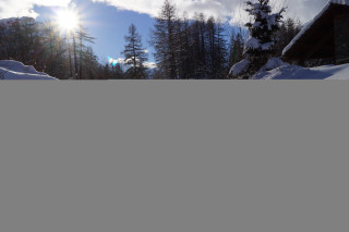 Le chemin du Petit Bonheur en hiver en Haute Maurienne Vanoise