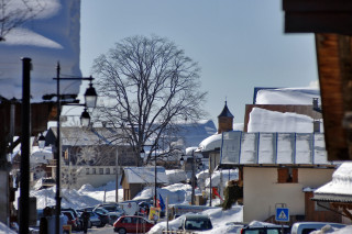 sentier raquette à Crest-Voland / Cohennoz