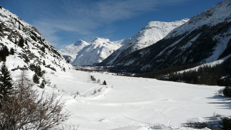 Le plateau de Bessans en hiver