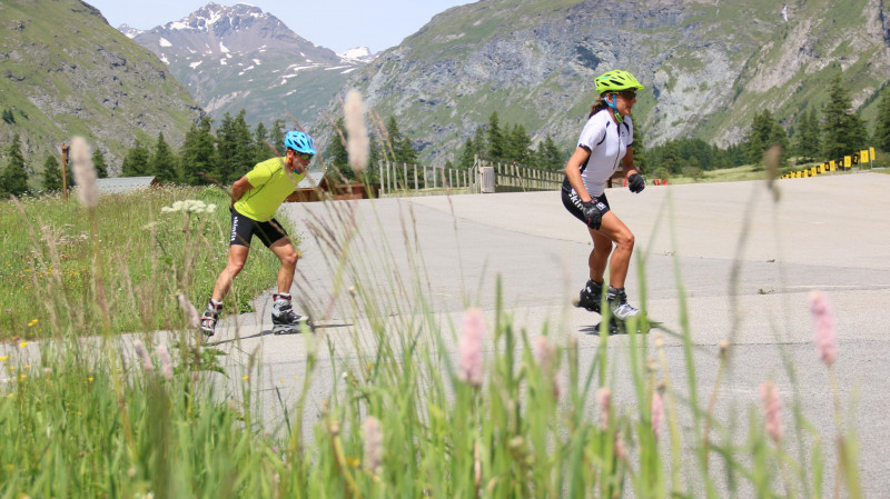 Activité roller à Bessans
