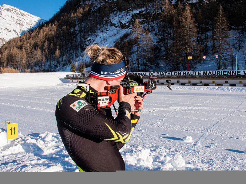 Stade de biathlon à Bessans Haute Maurienne Vanoise