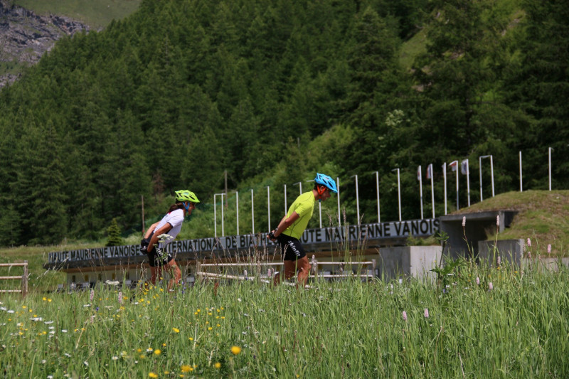 Ski roue à Bessans - © HMV - Images des cimes Ski roue à Bessans