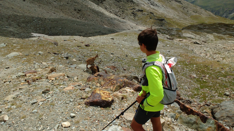 Randonneur et étagne - © Philippe Tournebize Randonneur et étagne