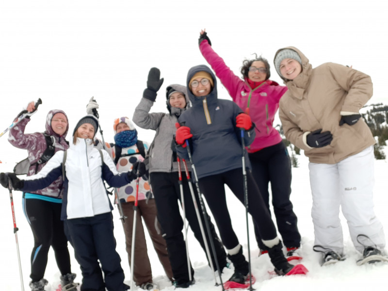 Randonnées collectives en raquettes