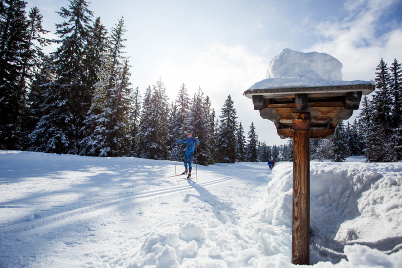 Pistes skating et alternatif aux Saisies