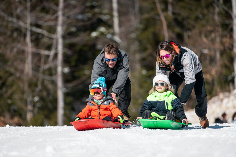 Piste de luge de la Féclaz