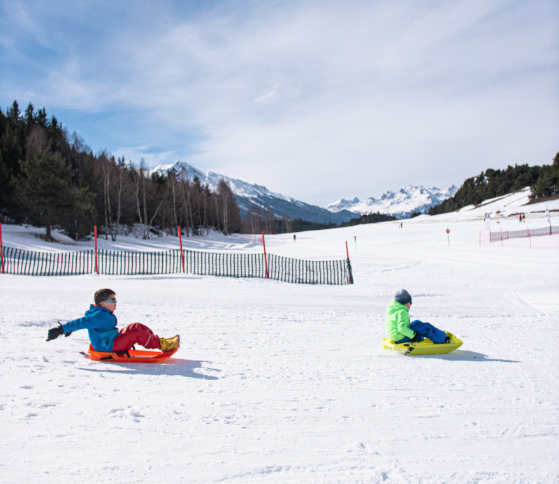 Piste de luge du domaine nordique Aussois-Sardières