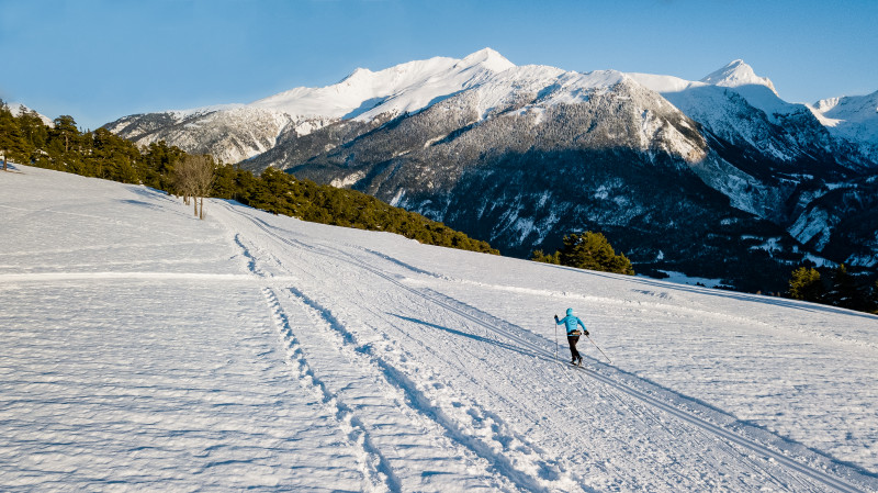 Aussois domaine nordique du Monolithe - La Croix - © Y.Bellissand Aussois domaine nordique du Monolithe - La Croix