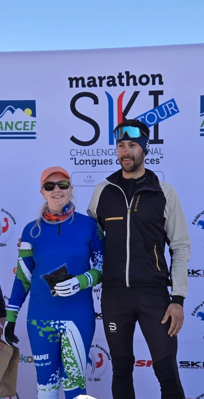 Joran  guide la championne de France handi, formée  à l'esi