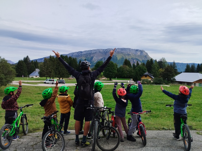 stage vélo enfants La Féclaz - © Rémi GOUDIN stage vélo enfants La Féclaz