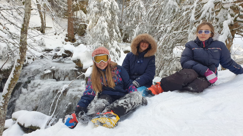 Sentier des cascades en raquettes