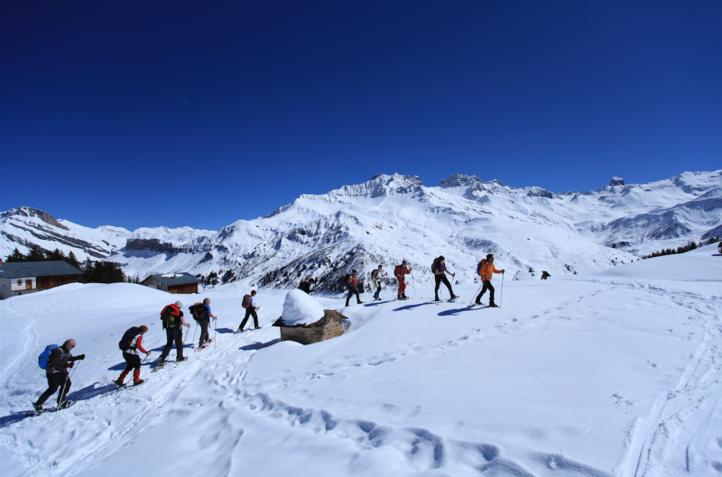 Randonnée raquettes hiver Beaufortain Randonnée - © OTAB Randonnée raquettes hiver Beaufortain Randonnée