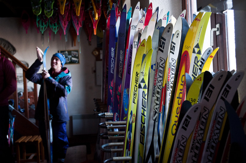 Location skis de fond - © Alban Pernet Location skis de fond