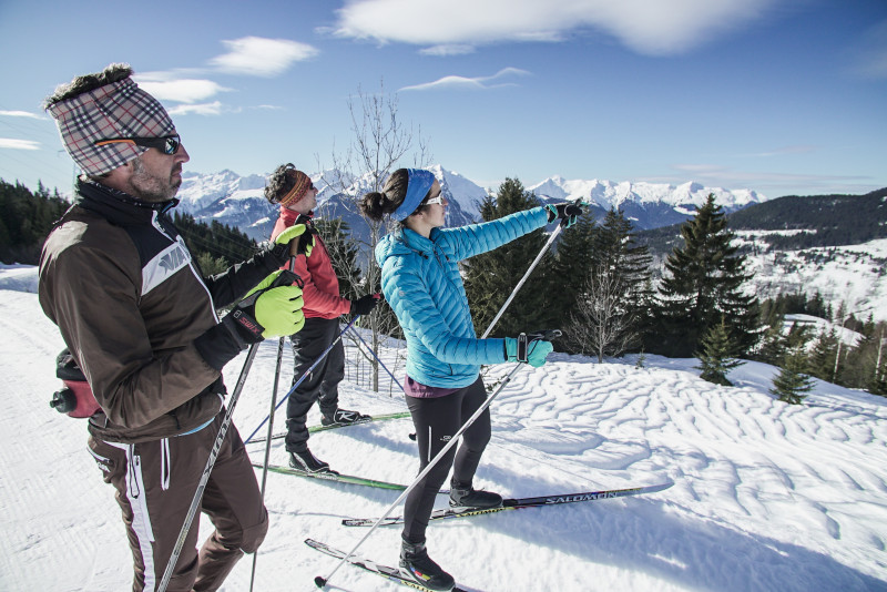 montée du Bozon en ski de fond [domaine nordique de Nâves]