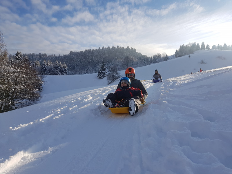 Rando luge hors piste - © Village tipi Rando luge hors piste