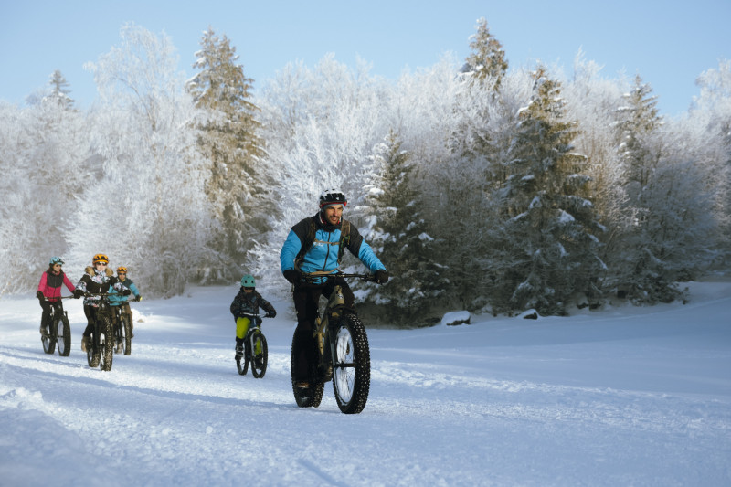 VTT sur neige en Savoie - © Peignée Verticale VTT sur neige en Savoie
