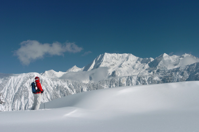 Montagne enneigée
