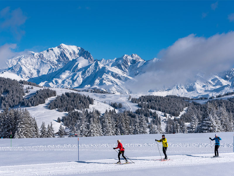 Ski de fond en famille dans le Beaufortain