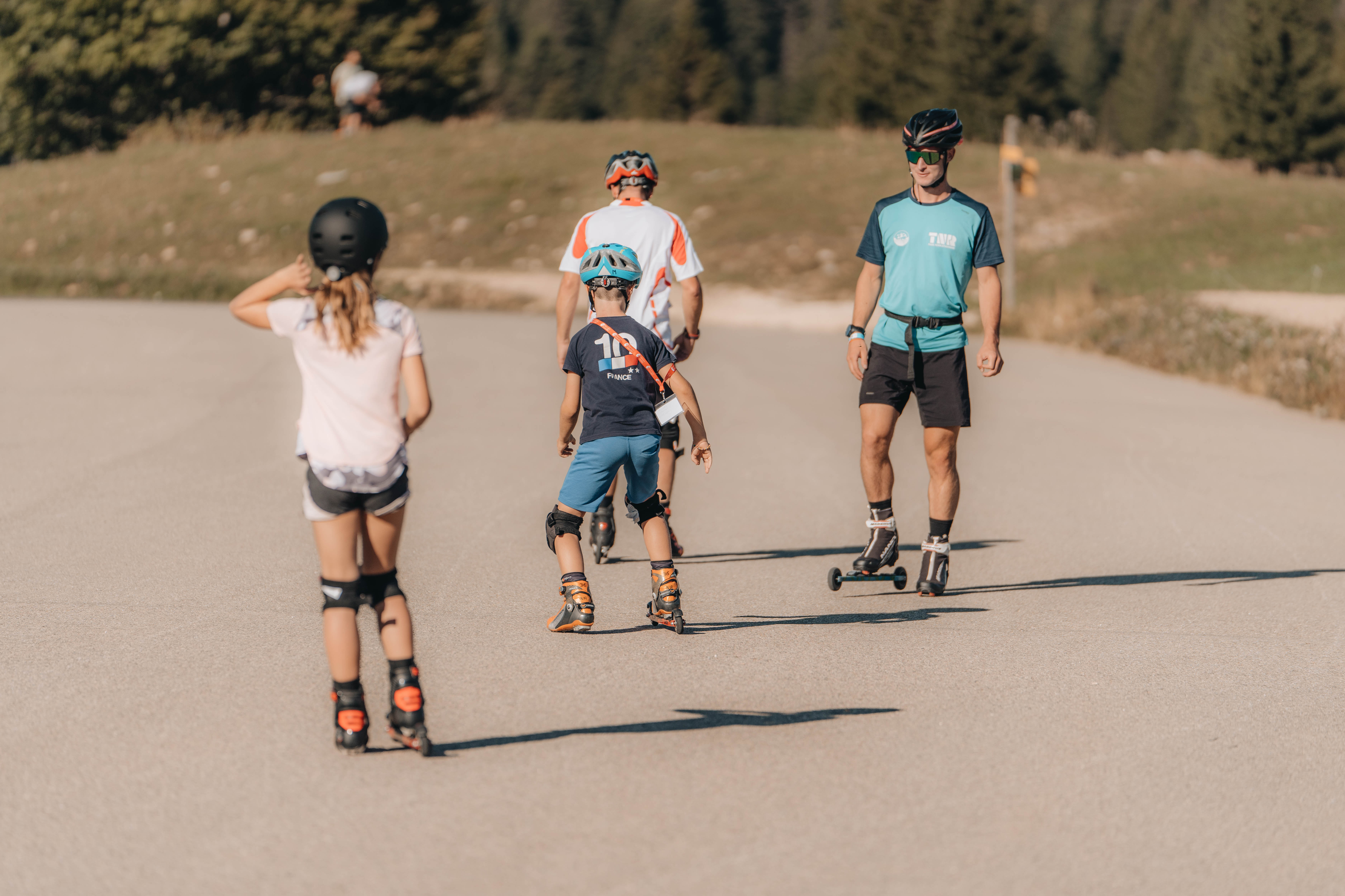 initiation ski roues