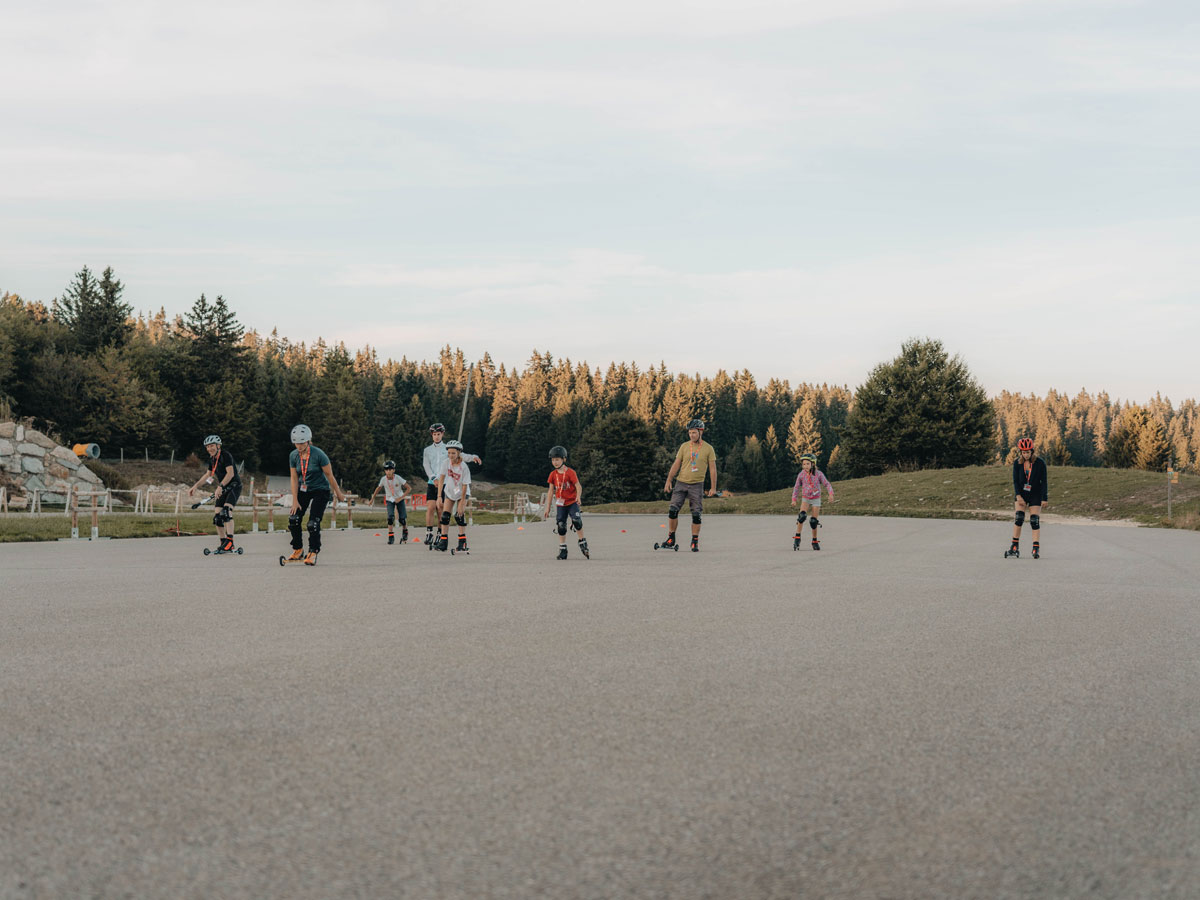 Initiation ski-roues sur le stade Alexis Boeuf