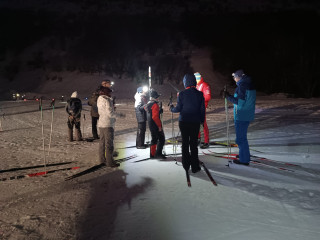 ski de fond nocturne à valloire