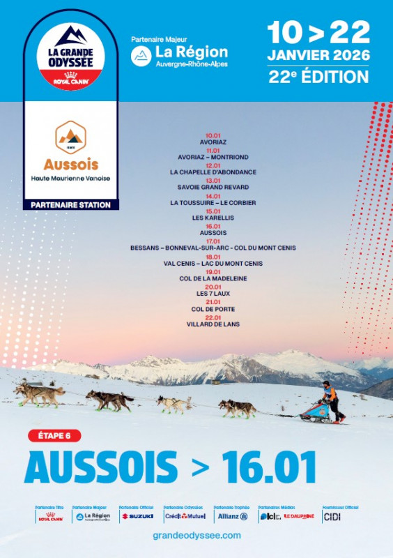 La Grande Odyssée Royal Canin -Etape 6 Aussois_Aussois