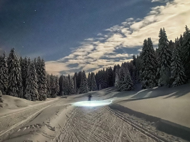 Ski de fond de nuit à Savoie Grand Revard