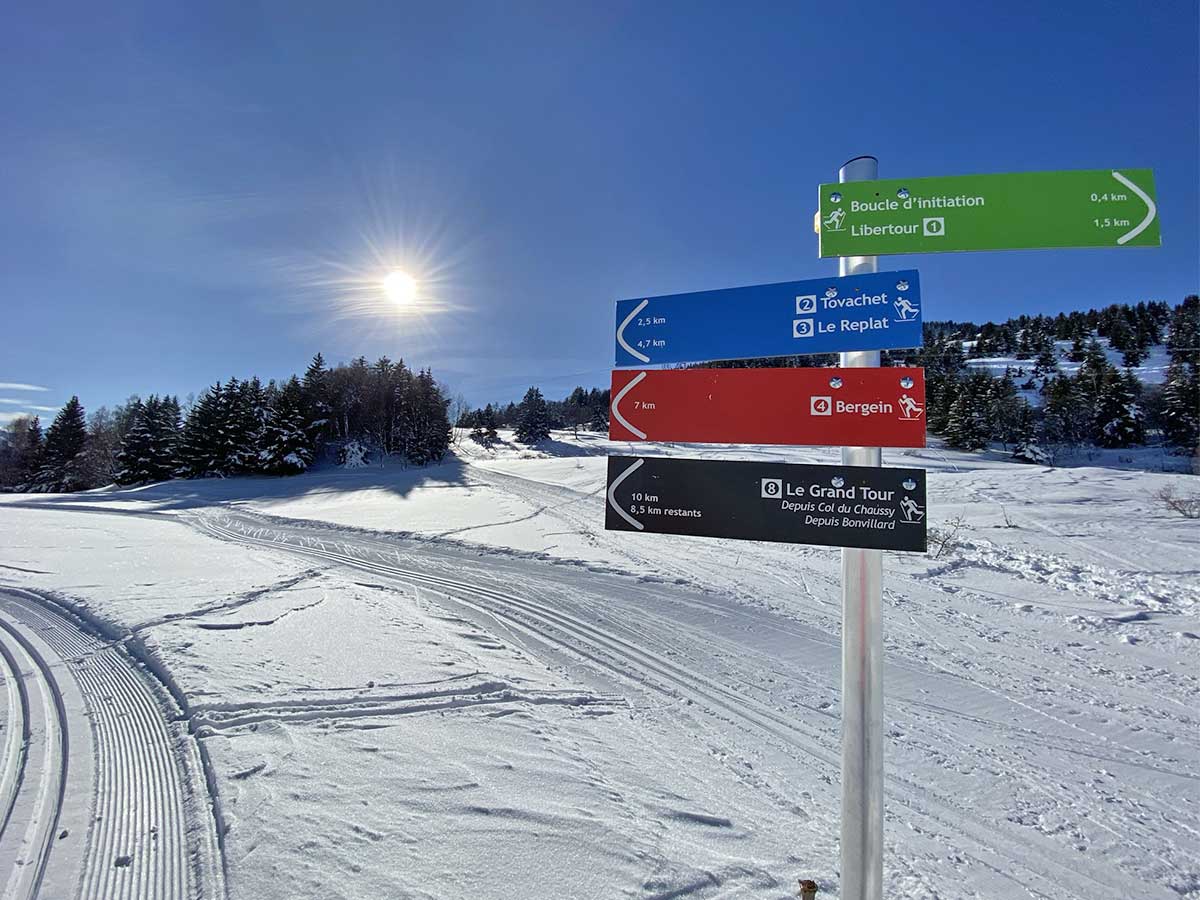 Signalétique ski de fond