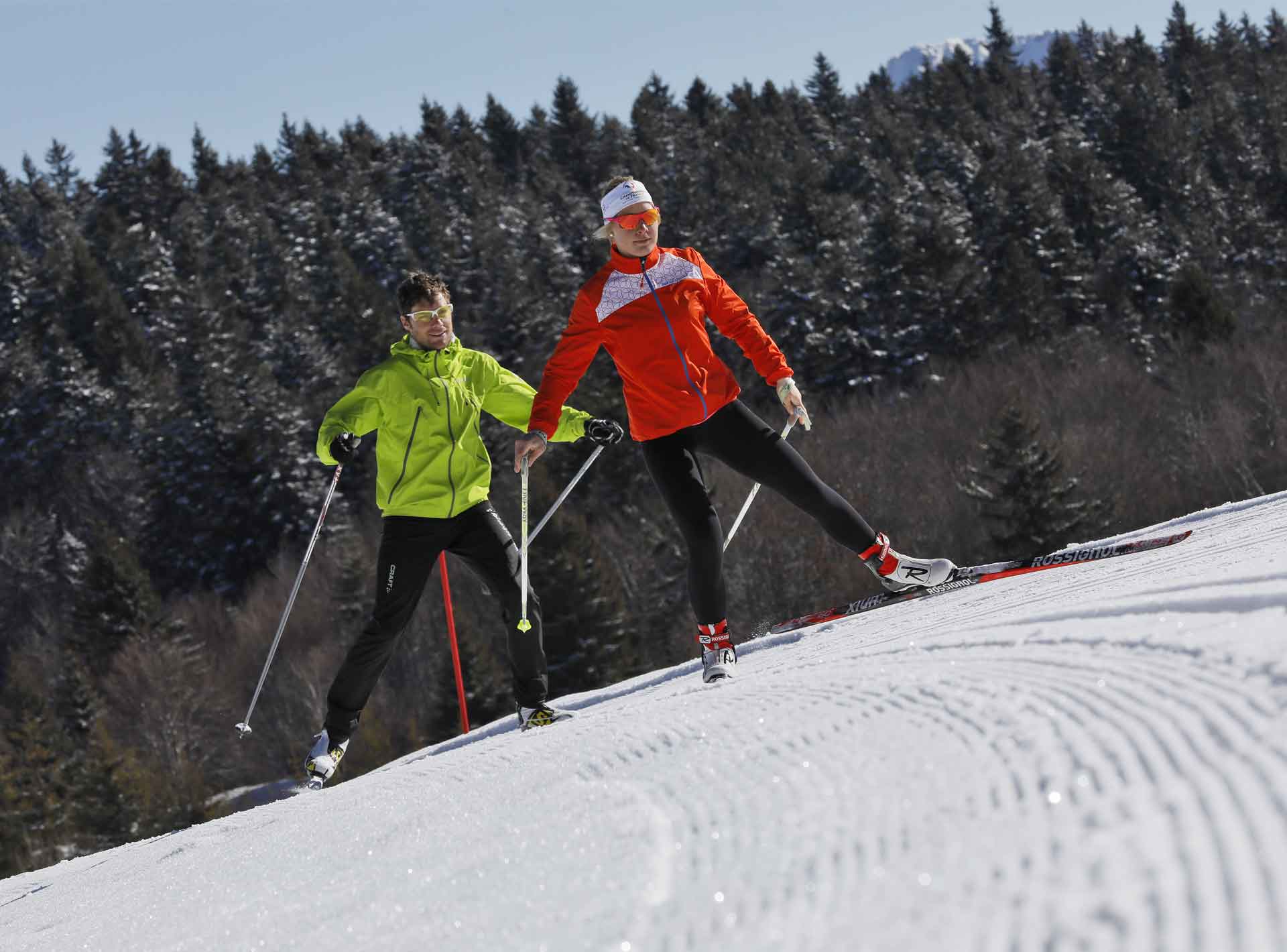 Ski de fond skating 