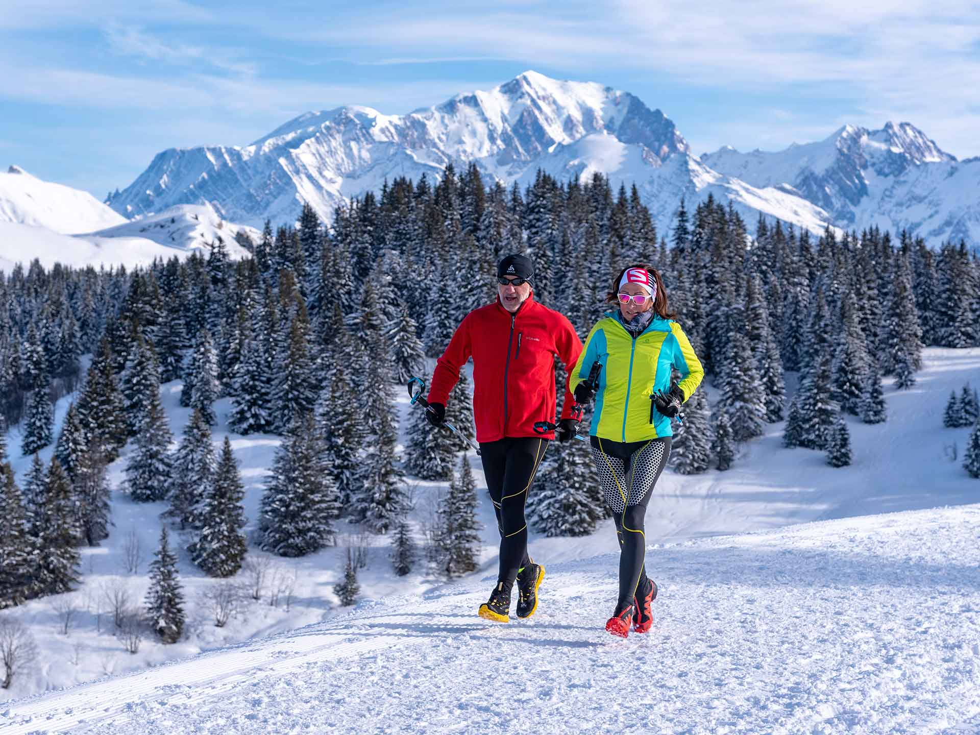 Trail en hiver en Savoie